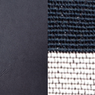 Navy/Navy Stripe Frise